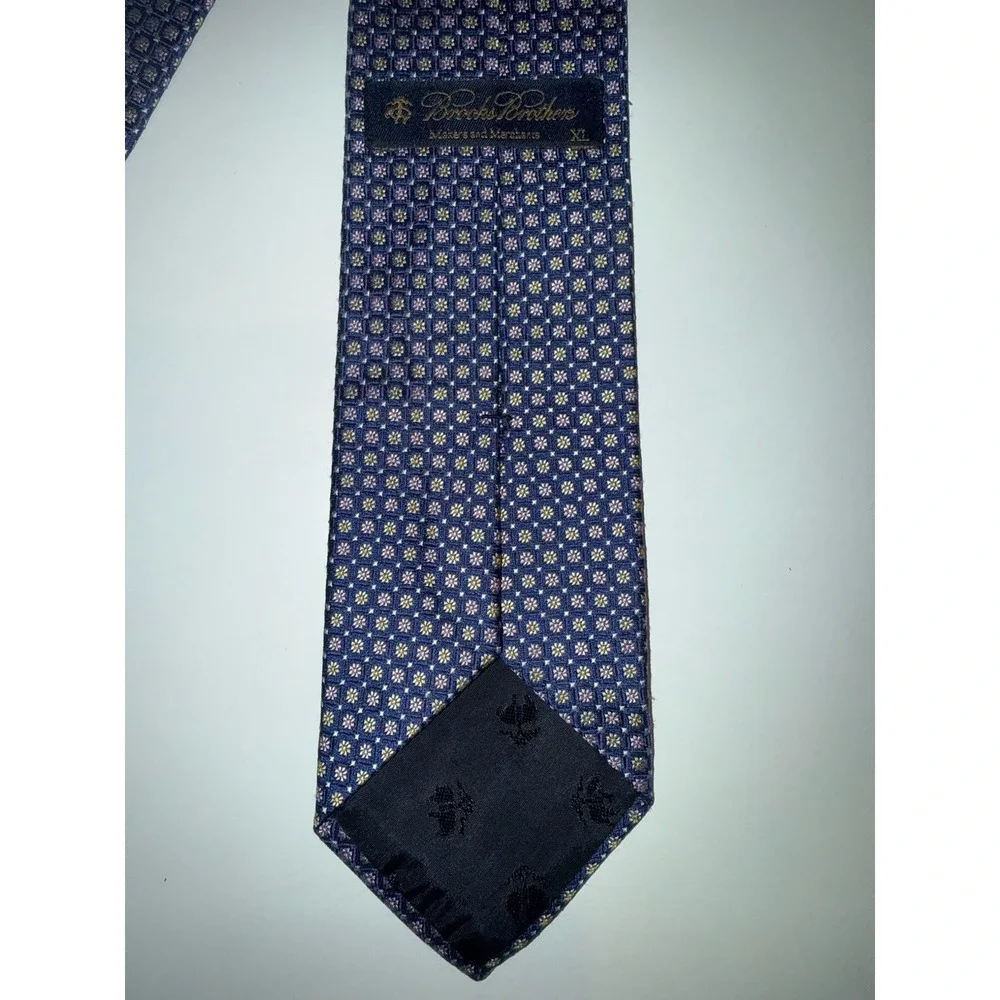 Brooks Brothers TIE*Makers and Merchants*Purple Floral*Premium*Silk*Black Label